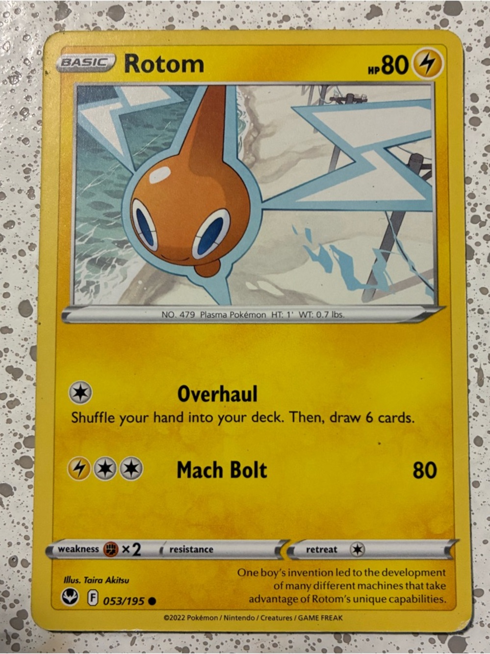Rotom Pokémon Card - Basic - 80HP